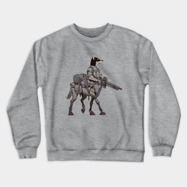 Lying Dog Faced Pony Soldier Crewneck Sweatshirt by Phatpig